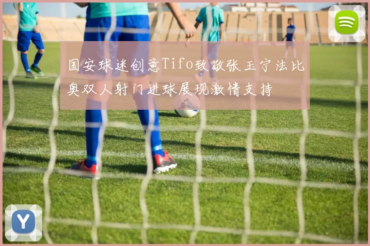 国安球迷创意Tifo致敬张玉宁法比奥双人射门进球展现激情支持